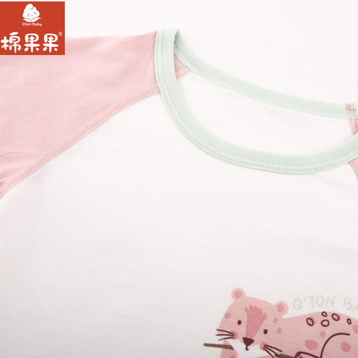 棉果果夏季新品5A抗菌纯棉140-160码女童套头T恤M221140224360 商品图2