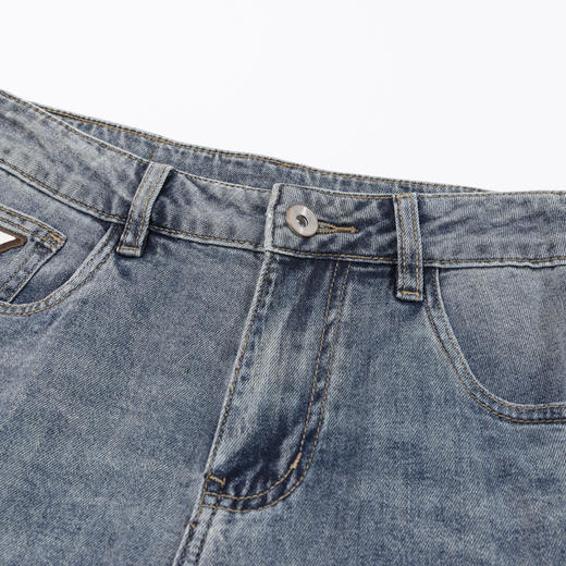 【断码清仓】HX 夏季水洗萝卜牛仔九分裤S210420025101 商品图2