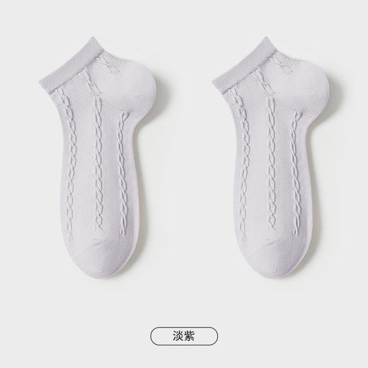 都市丽人简约系列船袜女高含棉袜子中厚船袜LC4DA5 商品图5