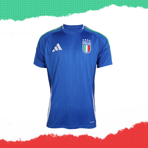 小李子ADIDAS阿迪达斯欧洲杯2024意大利队球迷版主场足球短袖球衣成人男IN0657 商品图4