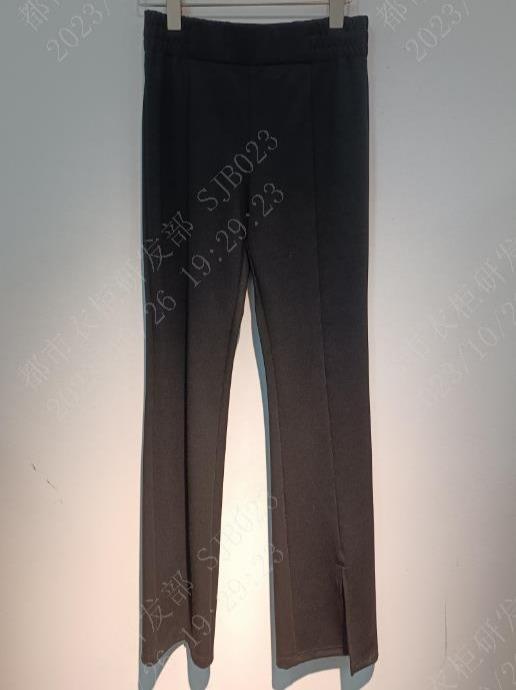 11WS下摆开叉百搭喇叭裤41230（黑） 春季 401121032105 商品图0