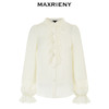 【商场同款】MAXRIENY宫廷风设计感蕾丝荷叶边衬衫春款上衣(货号:MC88TP077) 商品缩略图4