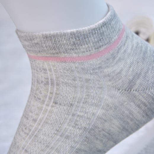 女士棉麻网面无辜精梳棉船袜[2412302] 商品图3