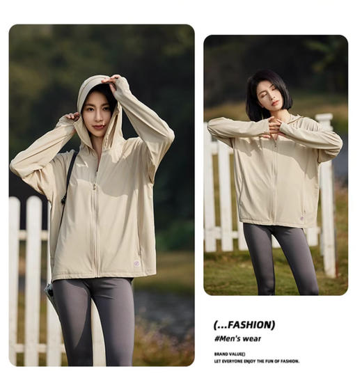 双抗防晒黑胶大帽檐防晒衣（可拆卸）CA7281 商品图2