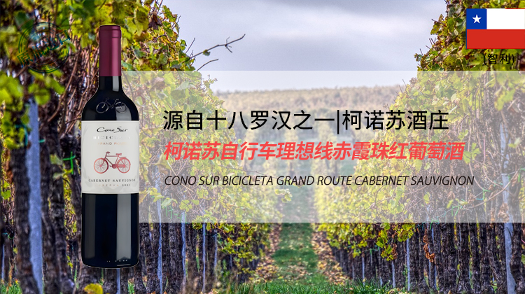智利-柯诺苏自行车理想线赤霞珠红葡萄酒