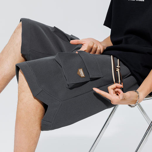 【Q】【新款DYF】大依优型大码工装五分裤大号裤子弹力透气加肥加大夏季松紧腰宽松运动短裤沙滩裤 商品图3