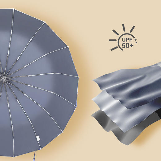 【防晒小金伞/轻型防风晴雨伞】UPF50+  阻隔紫外线>99%  轻巧便携 多色可选 商品图12