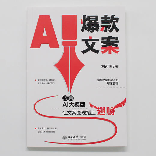 AI爆款文案: 巧用AI大模型让文案变现插上翅膀 刘丙润 著 北京大学出版社 商品图2