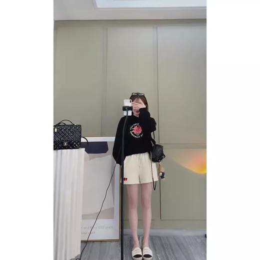 金蘑菇菇 傍晚去遛弯 / 慵懒宽松连帽卫衣外套休闲短裤运动风套装 商品图6