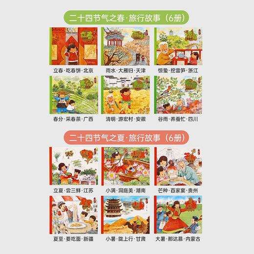 【小彼恩出品】二十四节气旅行绘本:春夏篇/秋冬篇 套装12册 点读版 规格自选（专属V5） 商品图2