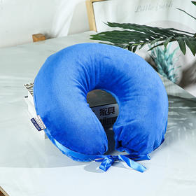 RoyalLatex泰国天然乳胶U型护颈椎枕头男女飞机旅行便携午睡枕