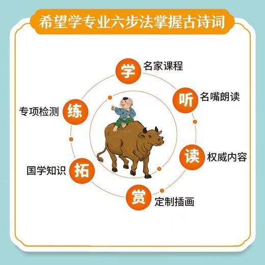 小学生必背古诗词115首希望学注音彩图版扫码听课赠知识水平检测题文言文大全集一年级二三四五到六年级小学语文必备成语诗词书籍 商品图3