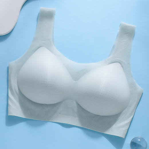 【新品福利！买1送1！】夏日超薄冰丝内衣，超舒适防滑不勒，40度无惧。丝滑贴身，美背收副乳，无痕无钢圈更舒适。透气感十足，清新薄透一触即凉，给肌肤好好的降个温！ 商品图6