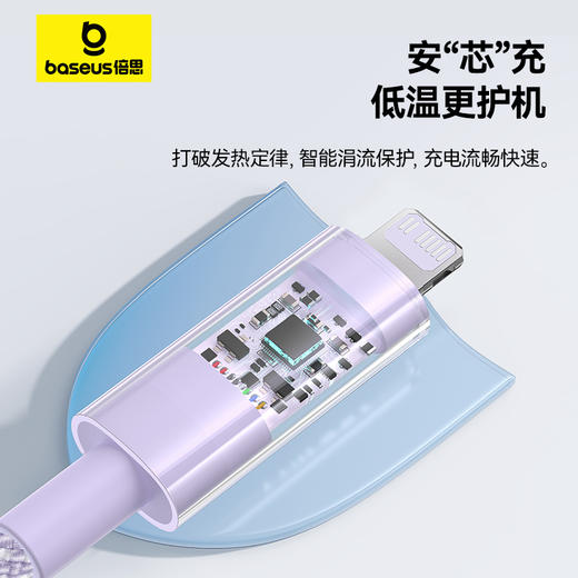 倍思 透明CD系列 快充数据线 Type-C to iP 20W 商品图4
