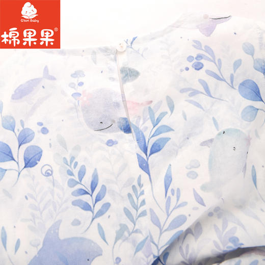 棉果果夏季新品女童纯棉无袖连衣裙M222702224223 商品图4