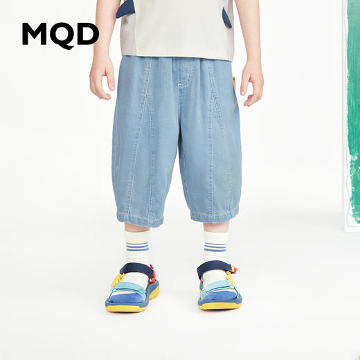 【断码】【秒2】【MQD】【专柜同款】童装夏季新款男童牛仔裤柔软七分灯笼裤洋气 商品图0