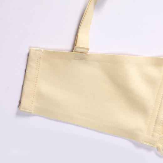 都市丽人B杯常规内衣聚拢升杯加厚蕾丝四排扣无钢圈3/4杯常规文胸YB45A2 商品图7