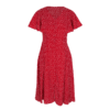 欧芮儿夏装2019新款女装波点雪纺连衣裙中长款气质红色桔梗裙子 商品缩略图4