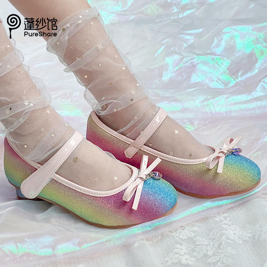 PureShare蝴蝶结水钻扣爱心跟单鞋 商品图1