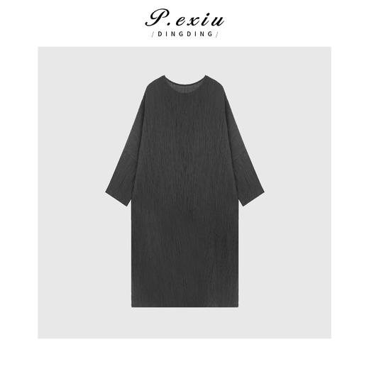 04-3潘依绣丁丁宠粉PanYiXiu/潘依绣【慵懒层次】亚麻气质圆领上衣半身裙套装 W-61786 商品图2