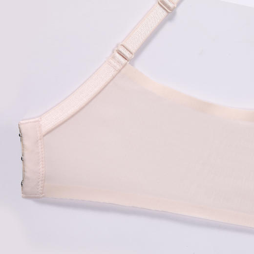 都市丽人自然舒适内衣女蕾丝文胸B杯适穿3/4杯薄款无钢圈三排扣LB42C6 商品图6