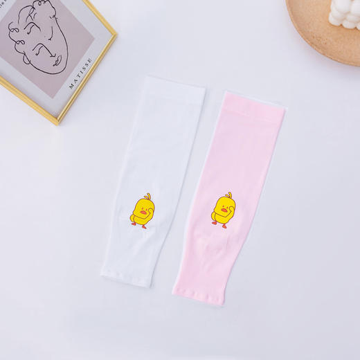 【可爱萌趣！UPF50+儿童防晒冰袖】冰凉透气夏季卡通袖套印花冰丝防紫外线户外防蚊臂袖，搭短袖比防晒衣防晒帽防晒霜更舒适 商品图2