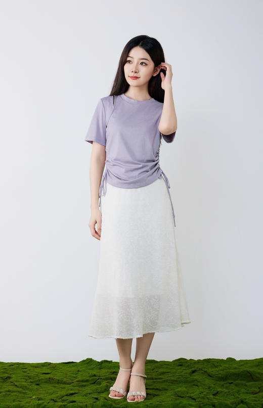 设计感镂空收腰莫代尔棉T 商品图4