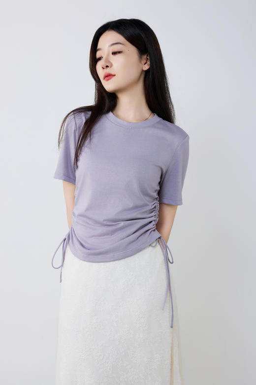 设计感镂空收腰莫代尔棉T 商品图2