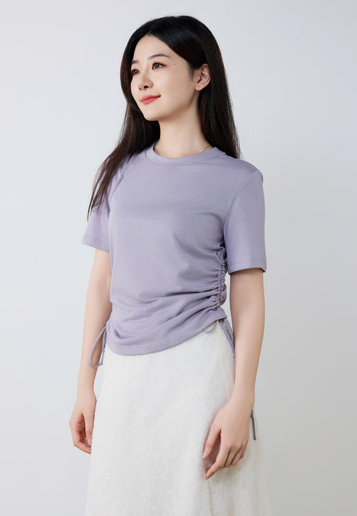 设计感镂空收腰莫代尔棉T 商品图1