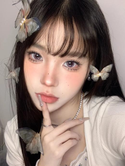 Kaylens 半年抛 人鱼幻想/蓝桥春雪/凤梨冰霜 14.5mm 美瞳两片装 粉紫/蓝/棕 商品图1