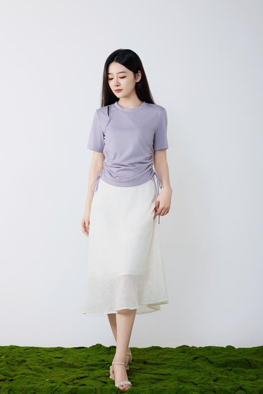 设计感镂空收腰莫代尔棉T 商品图5