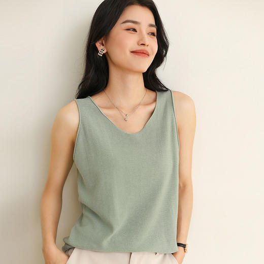 纤束马法式俏皮卷边吊带衫 YRT-733 商品图9