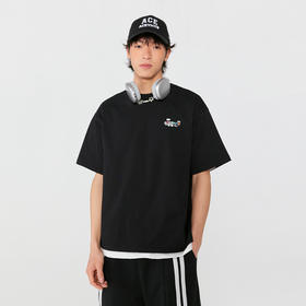 YKYB黄子韬 新款彩虹派对T恤2025夏基础宽松质感刺绣短袖潮牌情侣