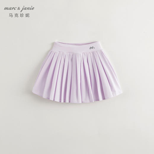 【吸湿速干】马克珍妮2024年夏装女童假两件运动百褶半裙240339 商品图3