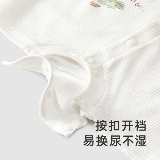 【商场同款】英氏新生儿衣服夏季透气纯棉三防男宝连身衣新款 商品图4