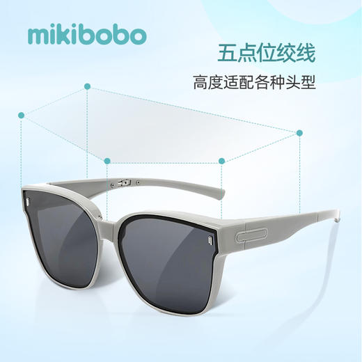 mikibobo新款折叠套镜墨镜 可套近视眼镜太阳镜 多框型适用男女款 商品图4