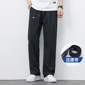 【送腰带】【新款DYF】大依优型大码薄款直筒休闲裤加肥加大男装舒适胖子肥佬百搭工装裤运动裤长裤