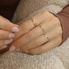 北京仓｜Leah Alexandra-Nostalgia-金色 链条 戒指［加拿大设计师］ 商品缩略图0