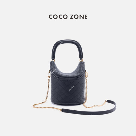 COCO ZONE2024高级感菱格时尚斜挎包百搭单肩手提包CC2A0394 商品图0