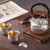 拾物观心·锤纹鎏银古法瓷胎茶器，爱茶人的白月光，素雅如月，洁白如霜 商品缩略图6