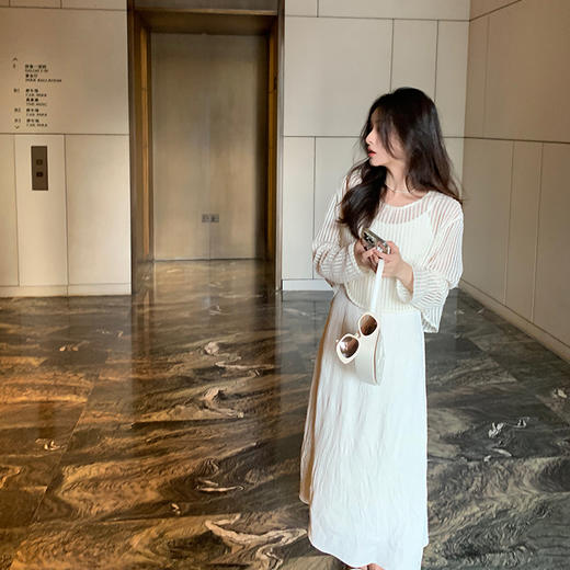 金蘑菇菇 日光柔纱/私服！“极简主义”真丝皱轻奢定制面料春秋春季 商品图2