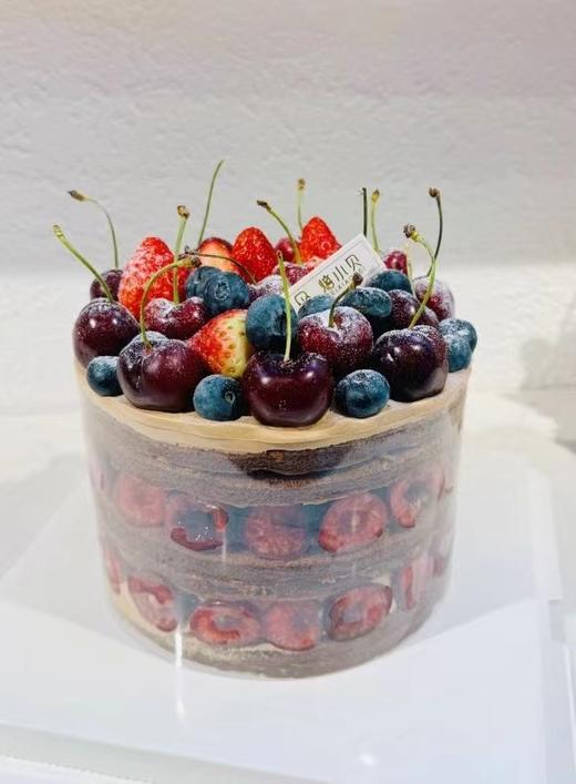 大樱桃裸蛋糕—车厘子新产季（原味和巧克力胚） 商品图0