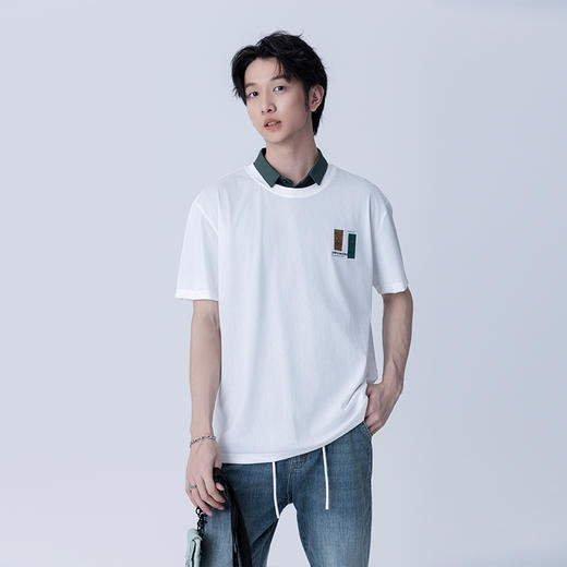 HX 夏季圆领短袖T恤合体S102423044101/02/03 商品图0