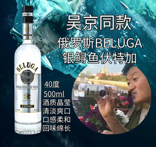 俄罗斯BELUGA银鲟鱼伏特加40度-500ml吴京同款 商品图0