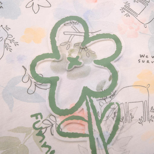 棉果果夏季新品女童纯棉短袖T恤M222140224228 商品图3