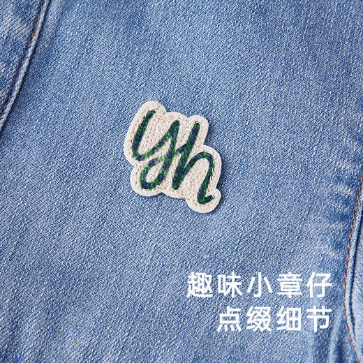 【商场同款】英氏童装春夏软牛仔连体衣男宝宝A类新款 商品图4