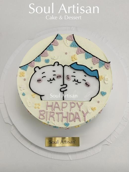 吉伊卡哇&哈奇手绘蛋糕3（可定制其他图案） 商品图1