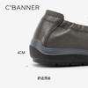 千百度男鞋夏季一脚蹬休闲皮鞋厚底增高乐福鞋A24160314 商品缩略图4