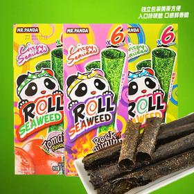 熊猫先生系列海苔卷18g 番茄味/岩烧味/芝麻颗粒味香脆可口口感层次更丰富 051172/051697/051699