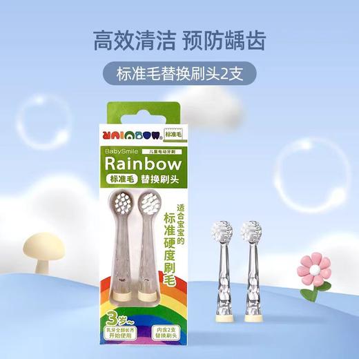 9楼母婴生活馆 【2支】原装正版BabySmile儿童电动牙刷替换刷头（软毛/硬毛）吊牌价：69元 活动价：38元2支 59元4支 商品图6